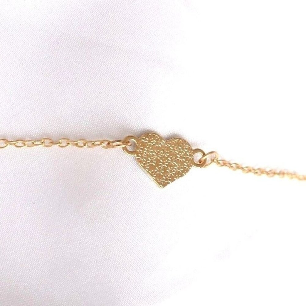 Kylie Anna Marie Sweet Heart Minimalist Bracelet Creamy White Gift Packaged - Picture 3 of 9
